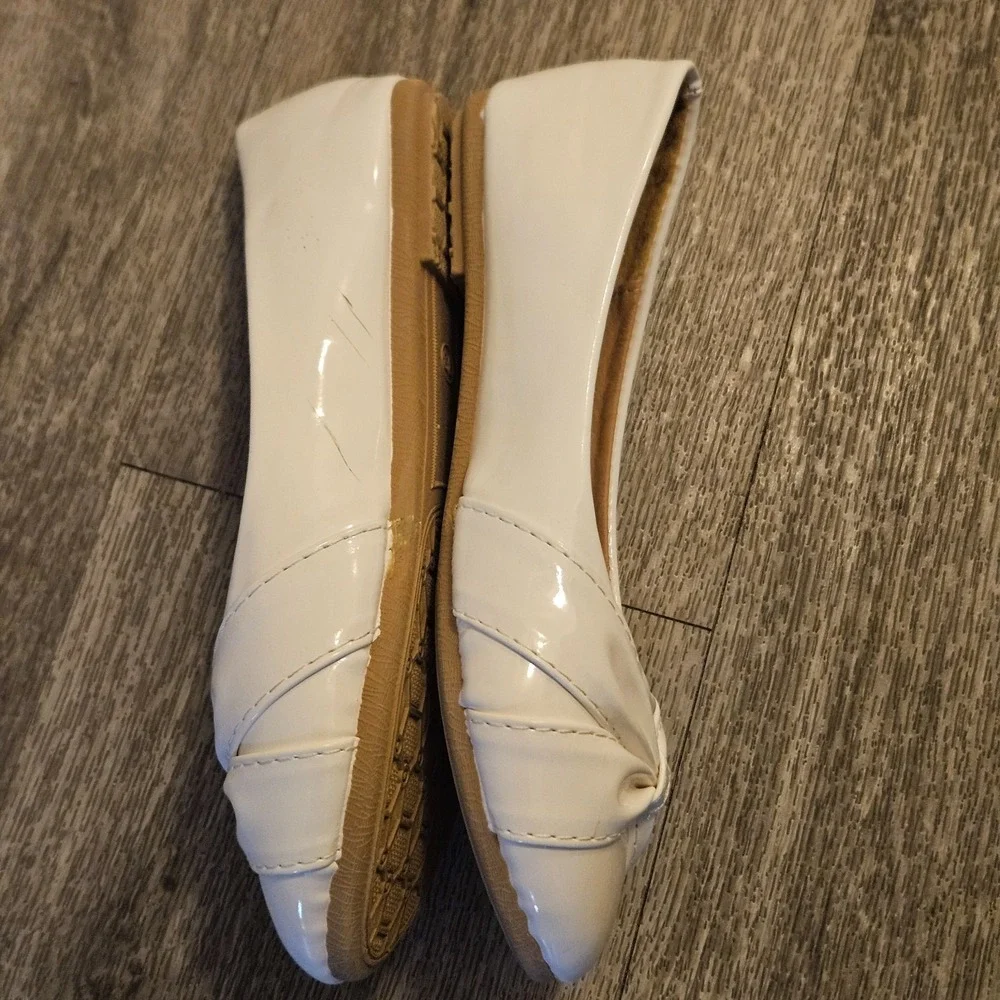 Engreida's Girls‎ White Bow Round Toe Ballet Flats Slip On Size 33